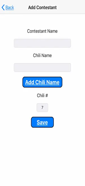 Chili Cook-Off Score Board Screenshot 1