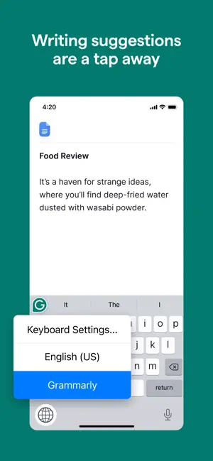 Grammarly: AI Writing Keyboard Screenshot 3