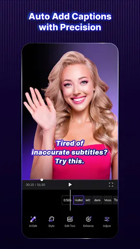 Blink Captions by Vozo AI Screenshot 2