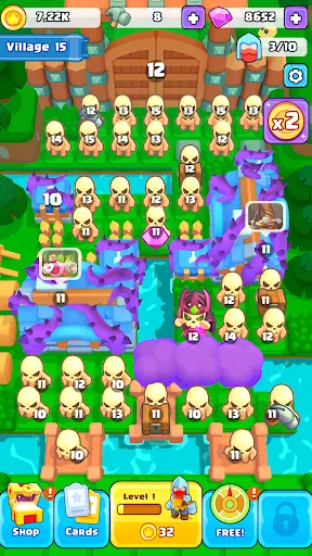 Brave Merge - Battle & Defense Screenshot 5