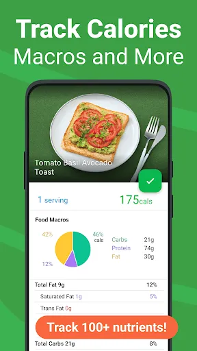Calorie Counter - MyNetDiary Screenshot 1