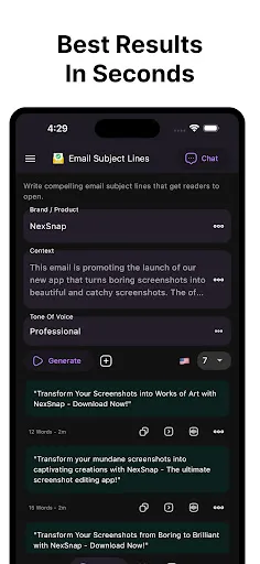 AI Writer Copilot: NexBot Chat Screenshot 1