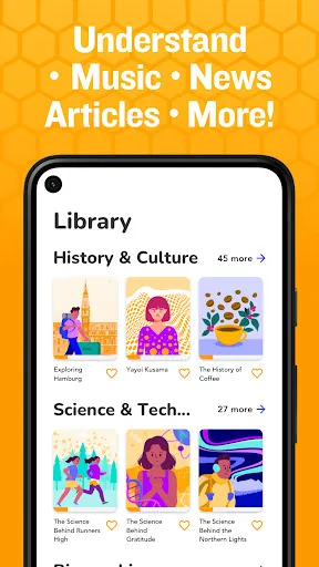 Beelinguapp Learn English and+ Screenshot 1