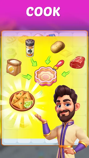 Merge Cooking:Theme Restaurant Screenshot 1