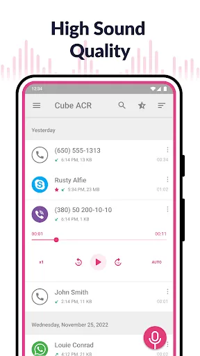 Call Recorder - Cube ACR Screenshot 2