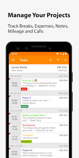 Timesheet - Time Tracker Screenshot 1