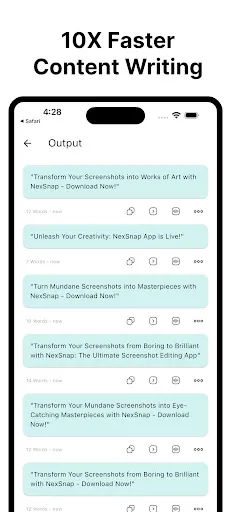 AI Writer Copilot: NexBot Chat Screenshot 4