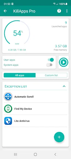 KillApps Cleaner: Close Apps Screenshot 2