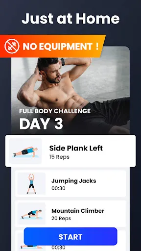 Home Workout - No Equipment Screenshot 5